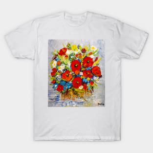 Bouquet with scarlet poppies T-Shirt